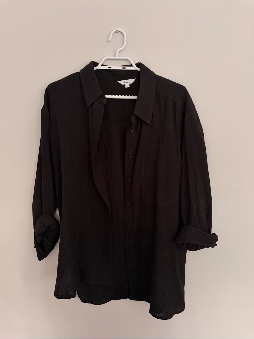 Reitmans Black Muslin Blouse